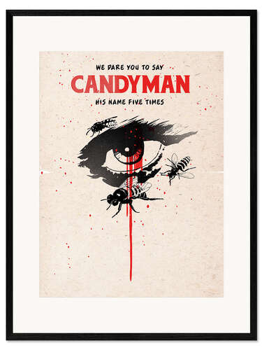 Impresión de arte enmarcada Candyman (inglés)