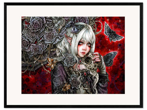 Ingelijste kunstdruk Dark Elf