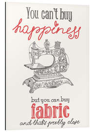 Magnettafel Nähen ist Glück