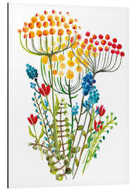 Cuadro de aluminio Watercolor Crysanthemum