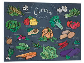 Foam board print Vegetables