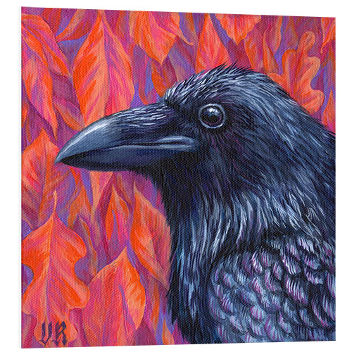 Foam board print Autumn Raven