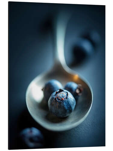 Cuadro de aluminio Blueberry Macro Still Life