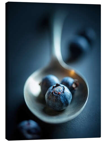 Quadro em tela Blueberry Macro Still Life