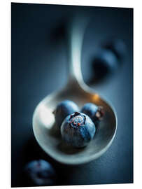 Tableau en PVC Blueberry Macro Still Life - Johan Swanepoel