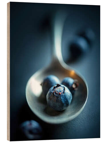 Obraz na drewnie Blueberry Macro Still Life