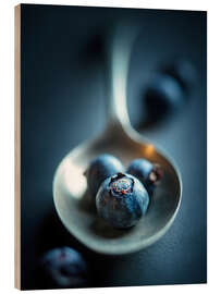 Obraz na drewnie Blueberry Macro Still Life - Johan Swanepoel
