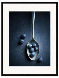 Kunsttryk i ramme Blueberries still life