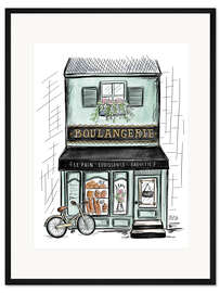 Gerahmter Kunstdruck Boulangerie