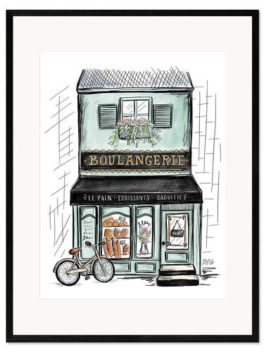 Impression artistique encadrée Boulangerie