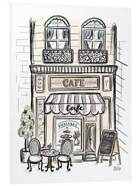 Foam board print French Shop Front - Café