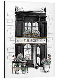 Alumiinitaulu French Shop Front - Fleuriste