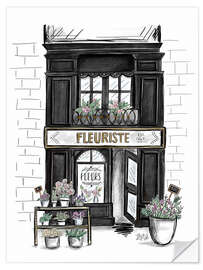 Muursticker French Shop Front - Fleuriste