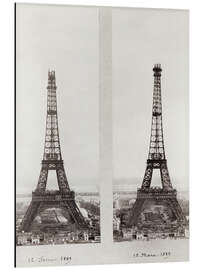 Obraz na aluminium Two Views of the Construction of the Eiffel Tower III