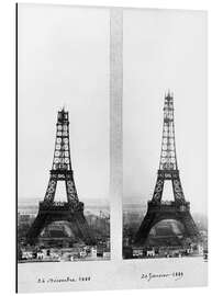 Obraz na aluminium Two Views of the Construction of the Eiffel Tower II