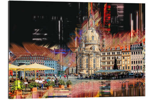 Tableau en plexi-alu The new old Fauenkirche in Dresden