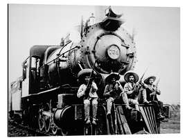 Magnettafel Mexikanische Revolutionäre übernehmen eine Lokomotive in Cuernavaca