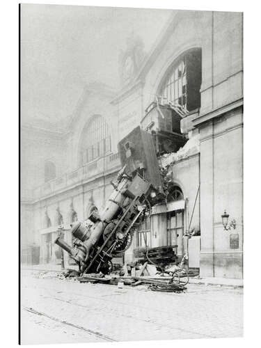 Alubild Unfall am 22. Oktober 1895 in der Gare Montparnasse in Paris