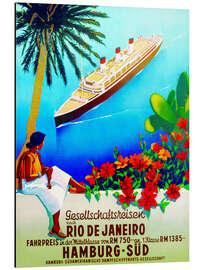 Tableau en aluminium To Rio de Janeiro