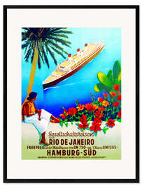 Impression artistique encadrée To Rio de Janeiro