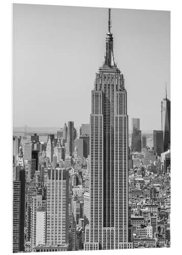 Foam board print New York City aerial skyline