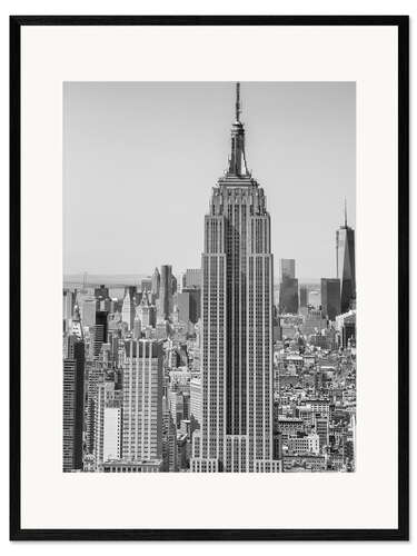 Stampa artistica con cornice Skyline di New York City dall'alto