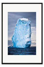 Gerahmter Kunstdruck Antarktischer Eisberg im Schnee
