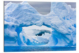 Aluminium print Large Arctic iceberg with a cavity inside