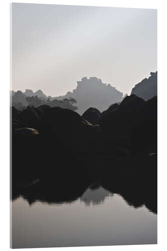 Acrylic print River in Hampi India