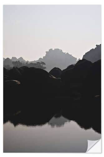 Naklejka na ścianę River in Hampi India