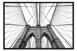 Gerahmter Kunstdruck Brooklyn Bridge