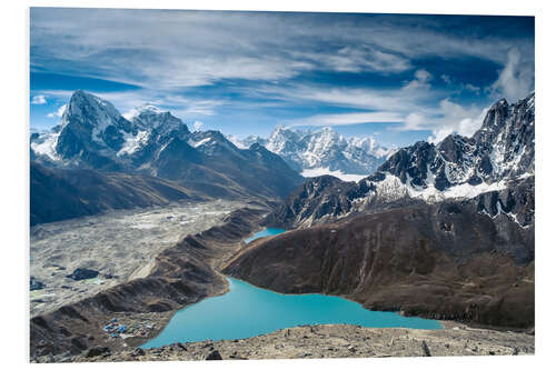 Bilde på skumplate Fjell med innsjø i Himalaya, Nepal