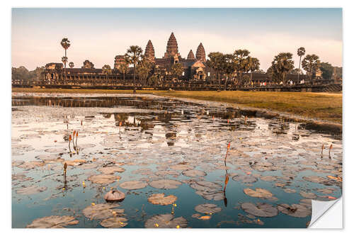 Vinilo para la pared Angkor Wat al atardecer