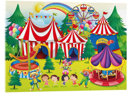 Acrylic print Colorful circus