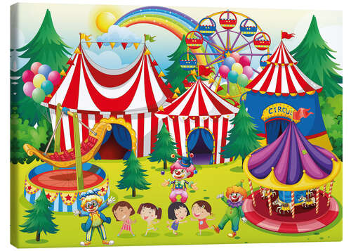 Stampa su tela Colorful circus