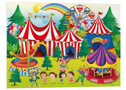 PVC-tavla Colorful circus