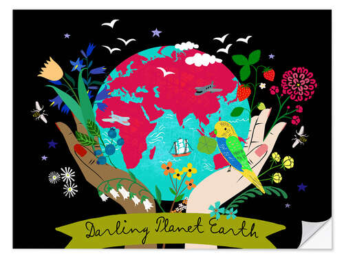 Naklejka na ścianę Darling Planet Earth