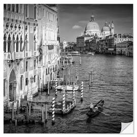 Selvklebende plakat Venice Grand Canal and Santa Maria della Salute