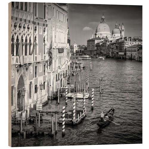 Wood print Venice Grand Canal and Santa Maria della Salute