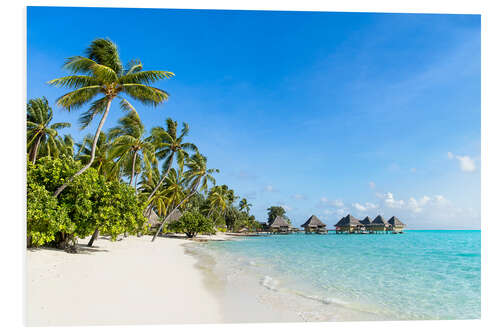 Foam board print Beach vacation on a remote island in the tropics