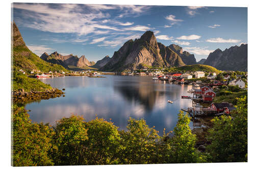 Acrylic print Fishing village in the Lofoten Islands, Norway