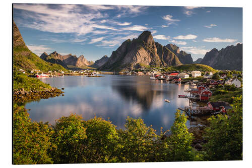 Aluminium print Fishing village in the Lofoten Islands, Norway