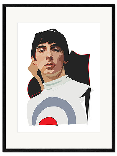 Inramat konsttryck Keith Moon