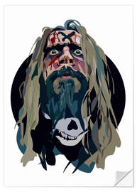 Selvklebende plakat Rob Zombie