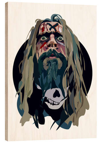 Holzbild Rob Zombie