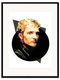 Inramat konsttryck Layne Staley