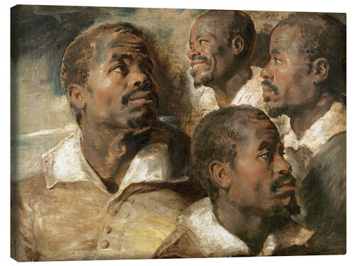 Canvas-taulu Four Studies of a Head of a Man 