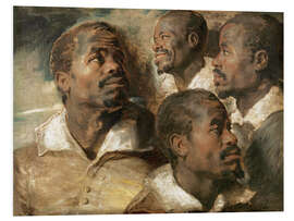 Obraz na PCV Four Studies of a Head of a Man 