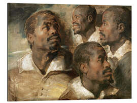 Gallery print Four Studies of a Head of a Man 