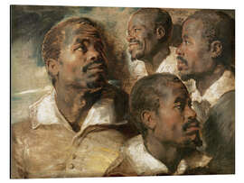 Magnettafel Vier Studien eines männlichen Kopfes